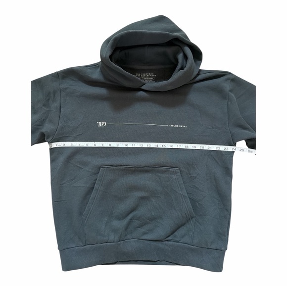 NEW OFFICIAL TAYLOR SWIFT SIZE LARGE THE TORTURED POETS DEPARTMENT BLACK HOODIE - Picture 3 of 4